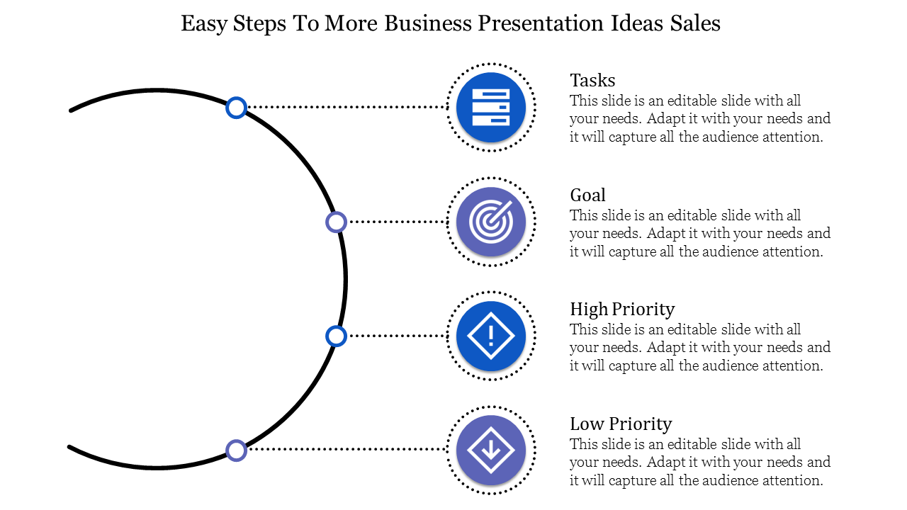 Easy Steps To Business PowerPoint Presentation Templates